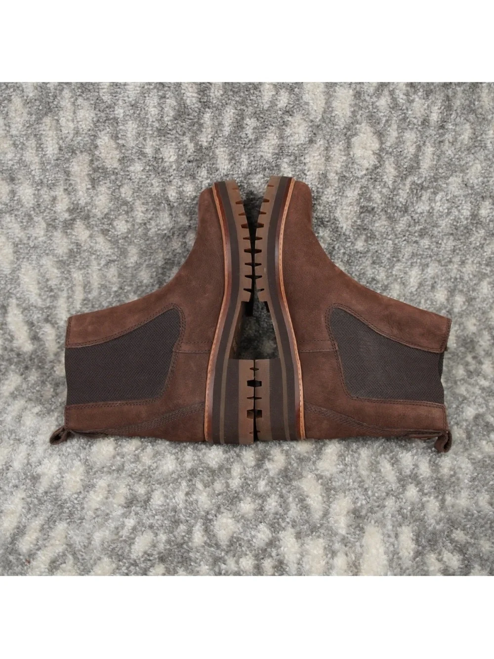 Timberland Courmayeur Valley Chelsea Boots Nubuck Leather Womens Sz 9 Brown NWT